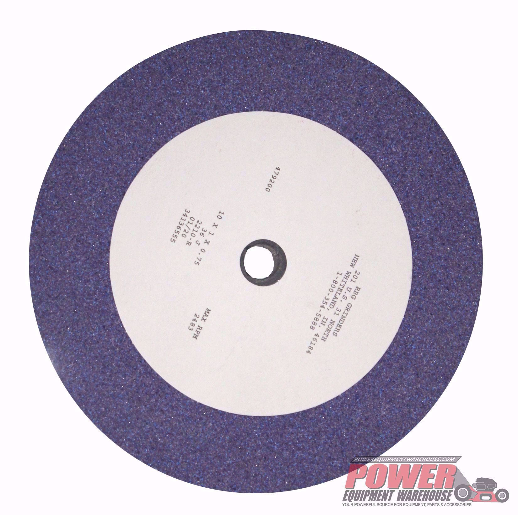 RBG 2210 10" Premium Ceramic Grinding Wheel Large Selection at Power Equipment Warehouse. Do